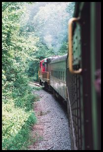 smoke from train