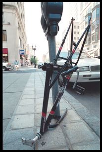 Boston stripped bike frame