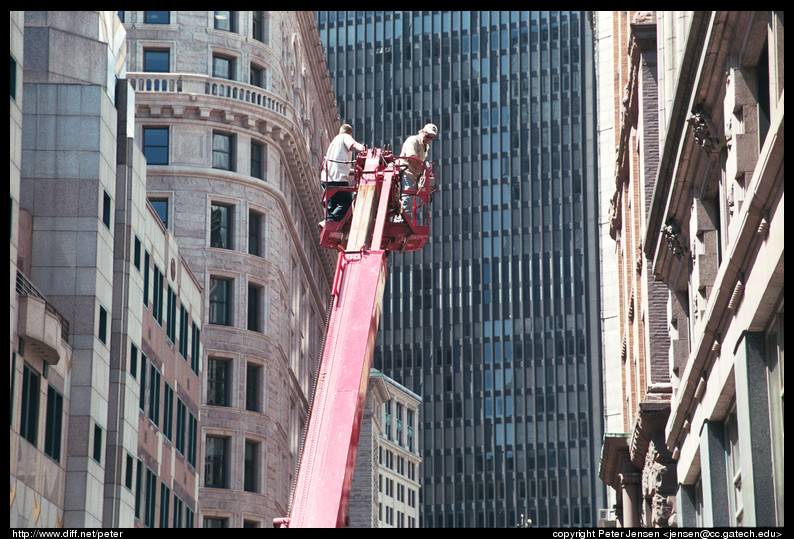 men on crane