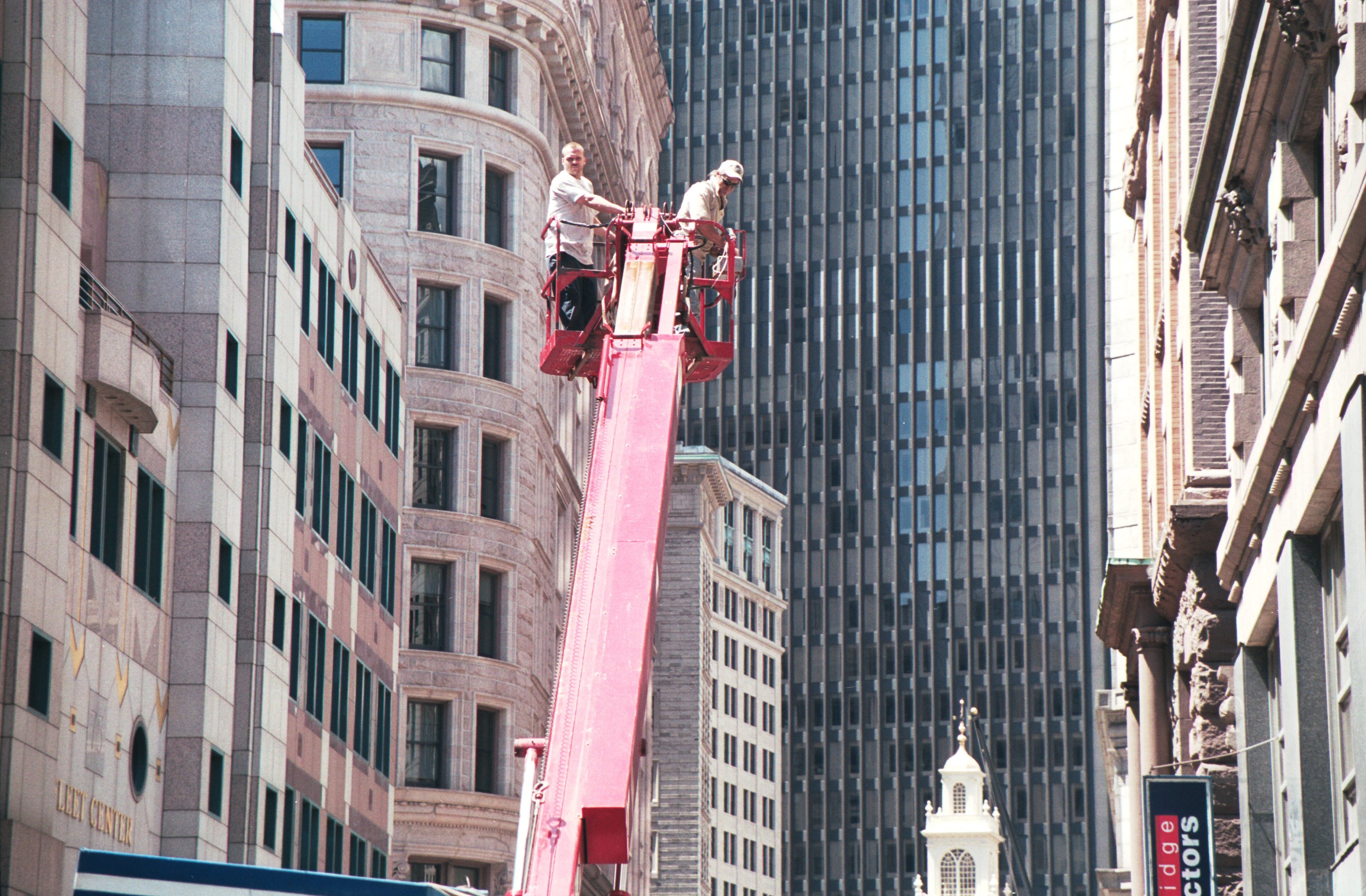men on crane