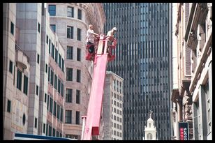 men on crane