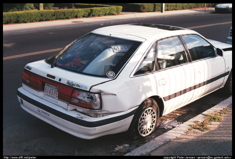 car with bumper inside