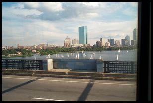 Races on the Charles (from the T on the way to Charles/MGH)