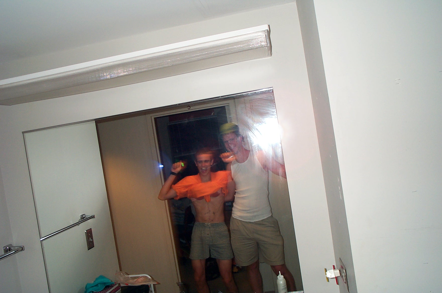 Matt and Peter mirror portrait