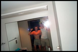 Matt and Peter mirror portrait