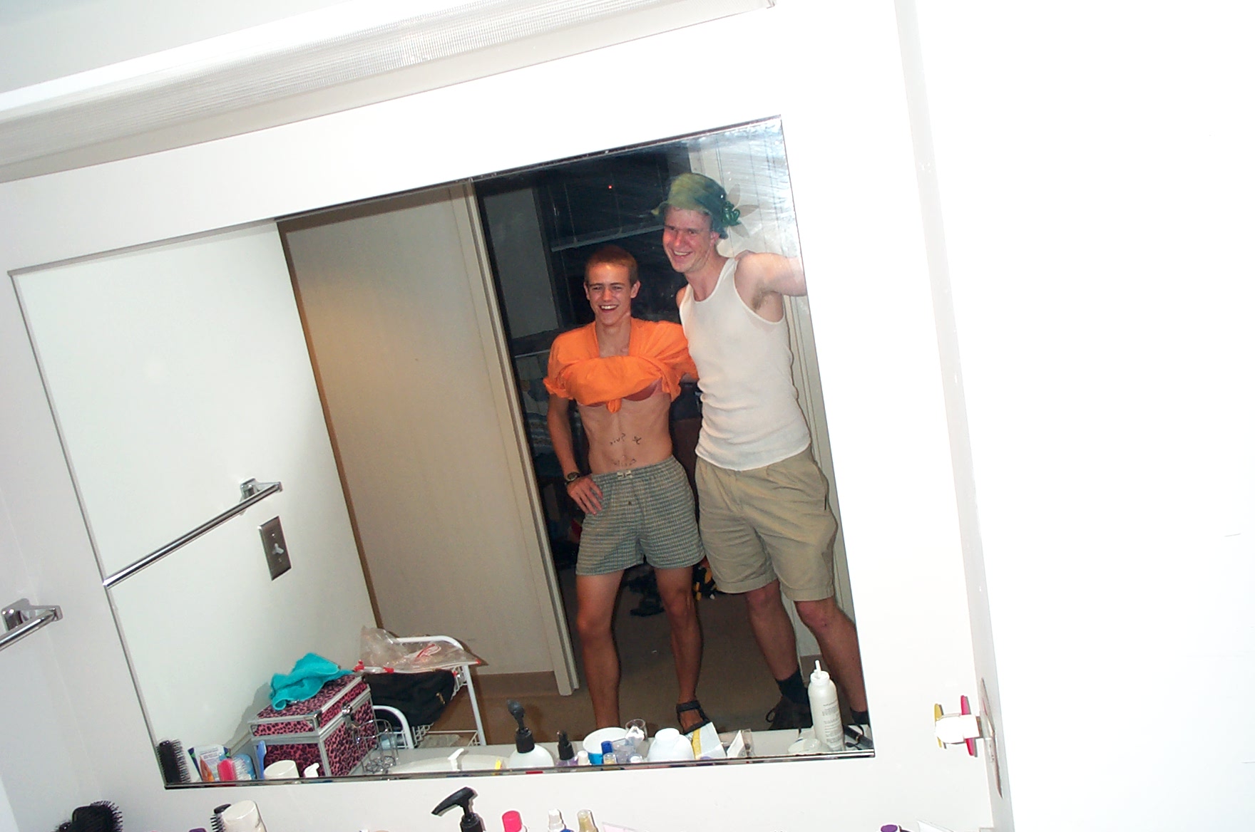 Matt and Peter mirror portrait