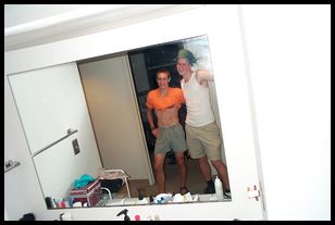 Matt and Peter mirror portrait