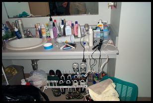 Brinda's bathroom items