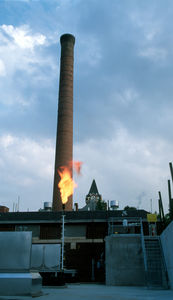 tower and flame