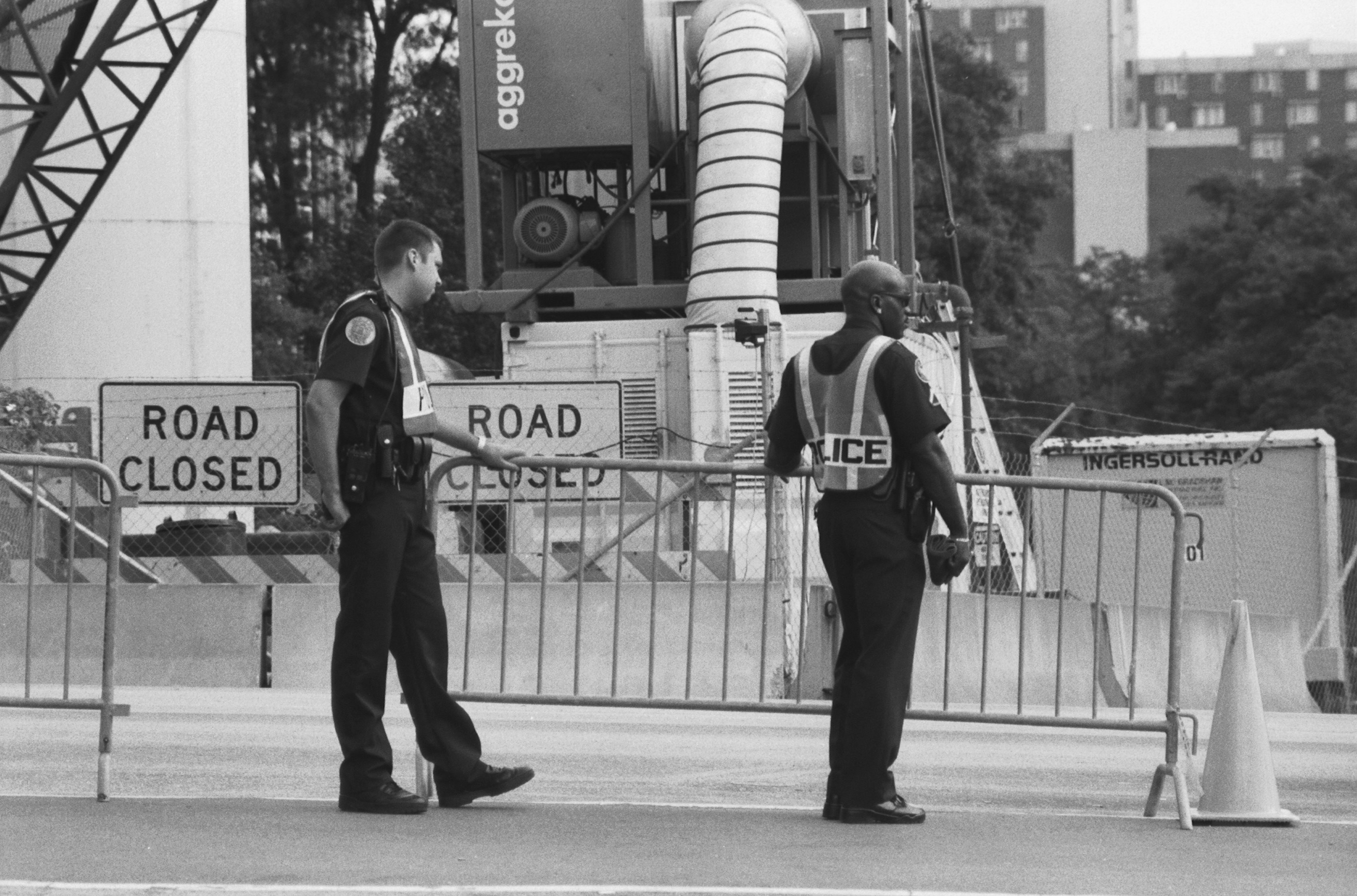 Atlanta officers working the game traffic