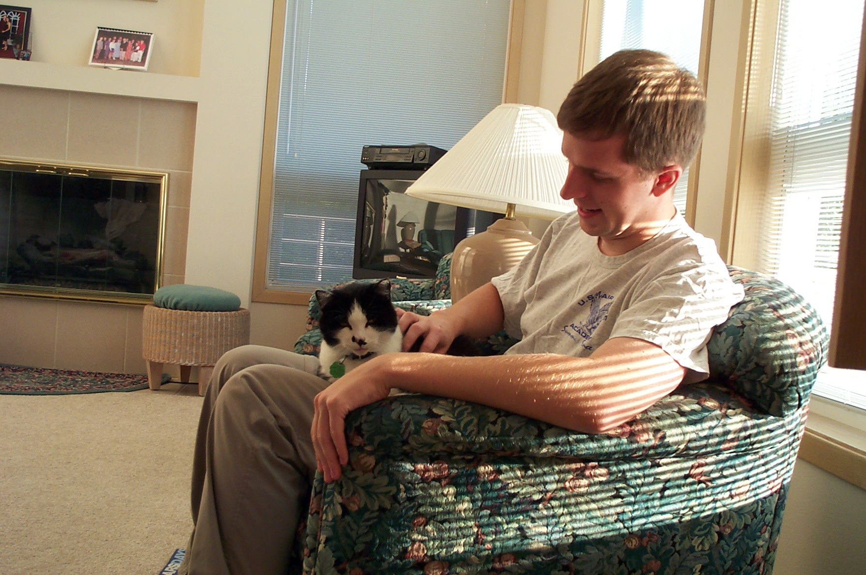Charlie and the cat