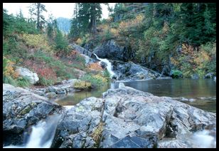 Snow Lake falls