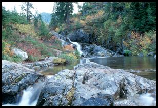 Snow Lake falls