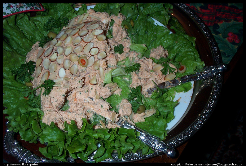 salmon dip, post-consumption  