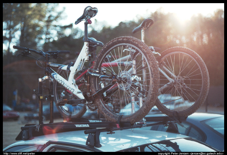 bikes on rack