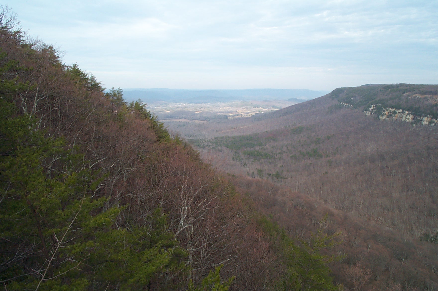 a view down part of the canyon