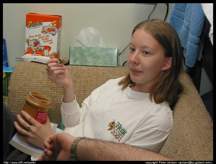 Jessica vs. peanut butter
