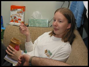 Jessica vs. peanut butter