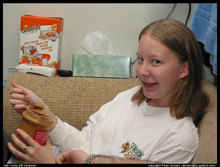 Jessica vs. peanut butter