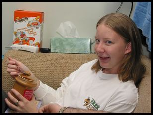 Jessica vs. peanut butter