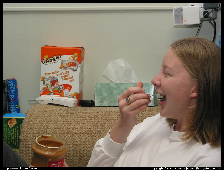 Jessica vs. peanut butter