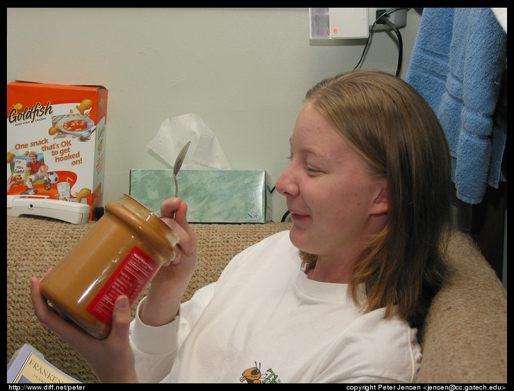 Jessica vs. peanut butter