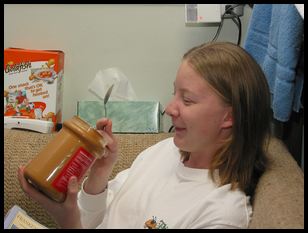 Jessica vs. peanut butter