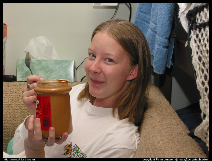Jessica vs. peanut butter