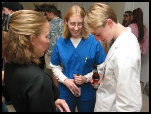 Kim and Amy going to Dr. Love for treatment