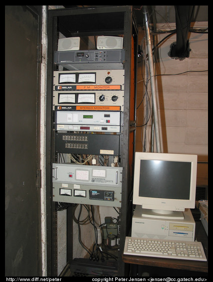 WREK's telemetry stack and computer