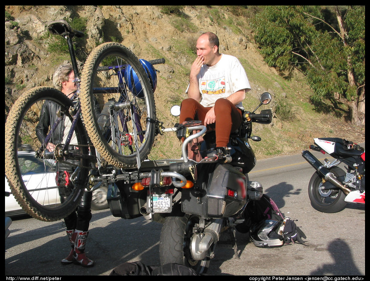 bike rack on a bike