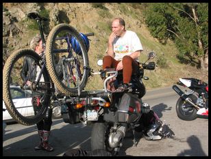 bike rack on a bike