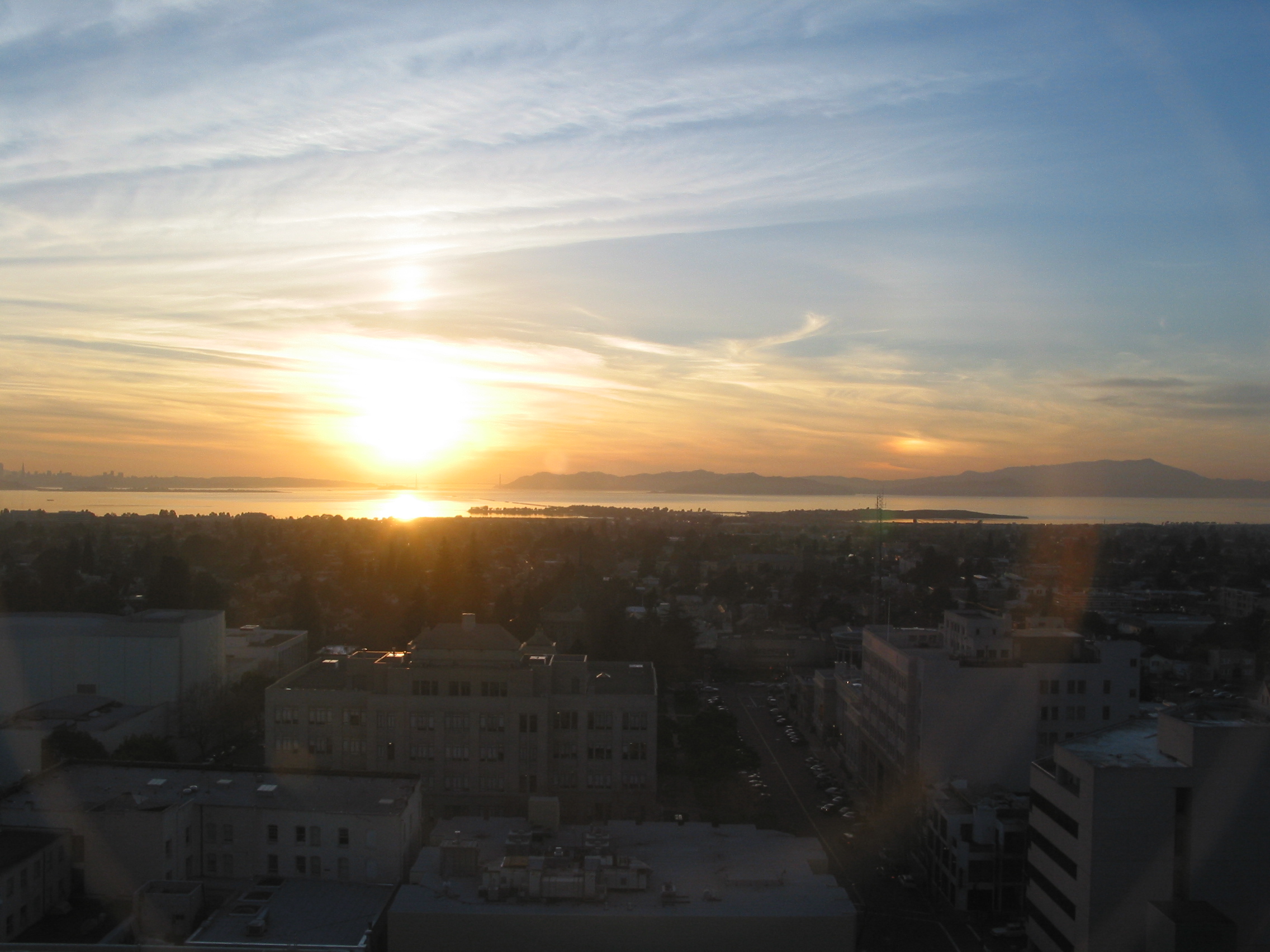 view out over the bay