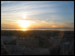 view out over the bay