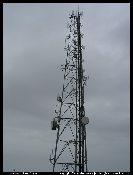 radio towers on Mt. Diablo