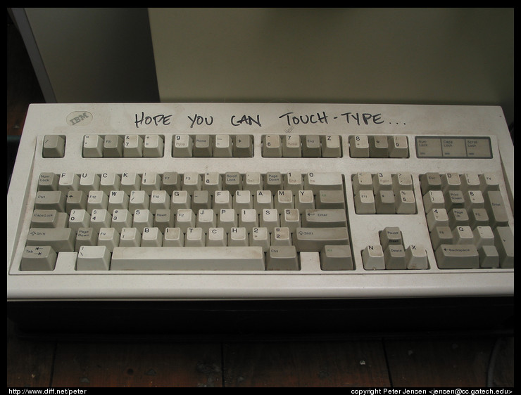 Hope You Can Touch-Type