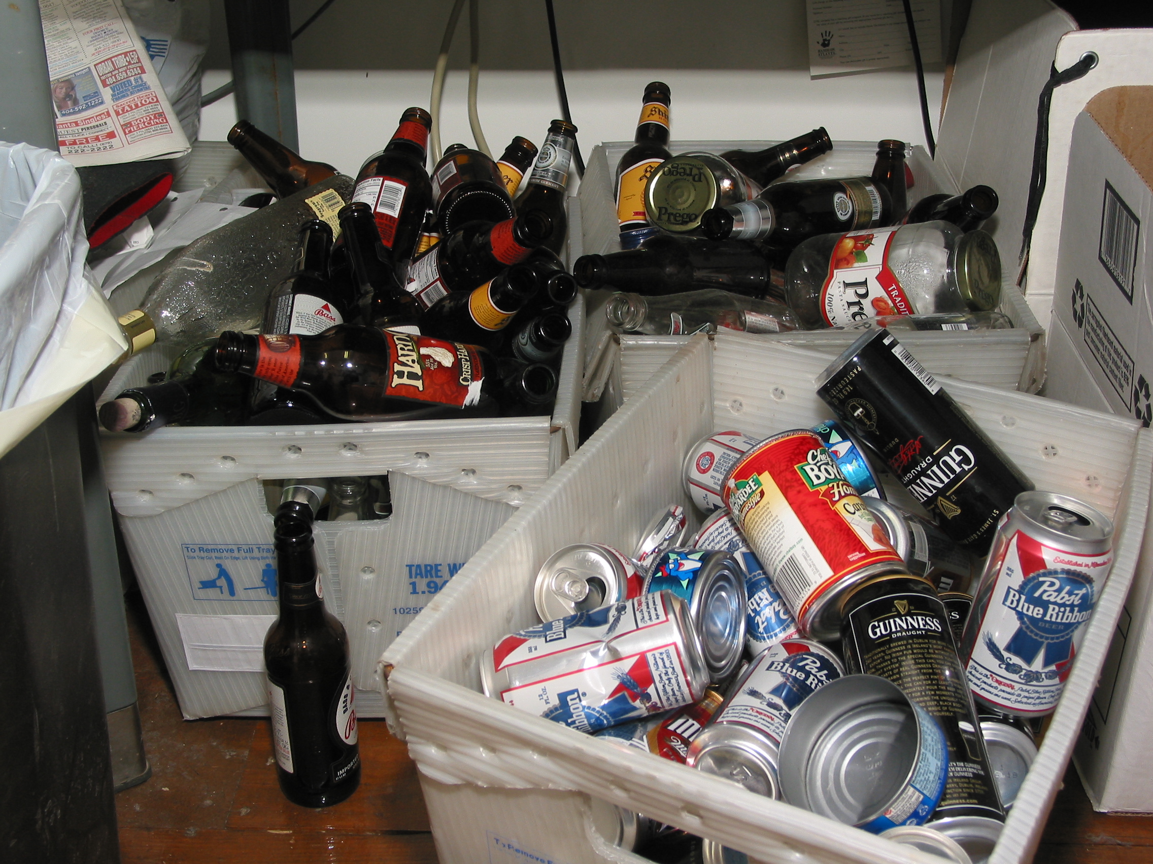 Drink Beer! It's good for recycling!