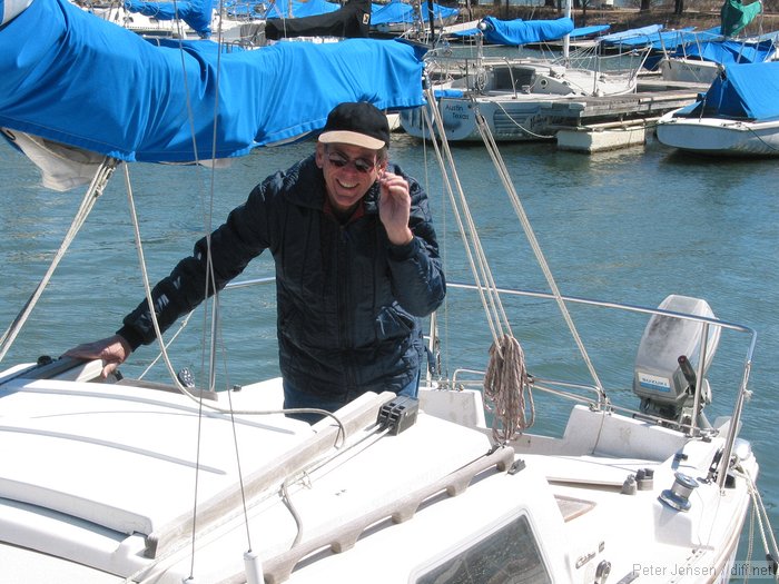 Paul on the boat