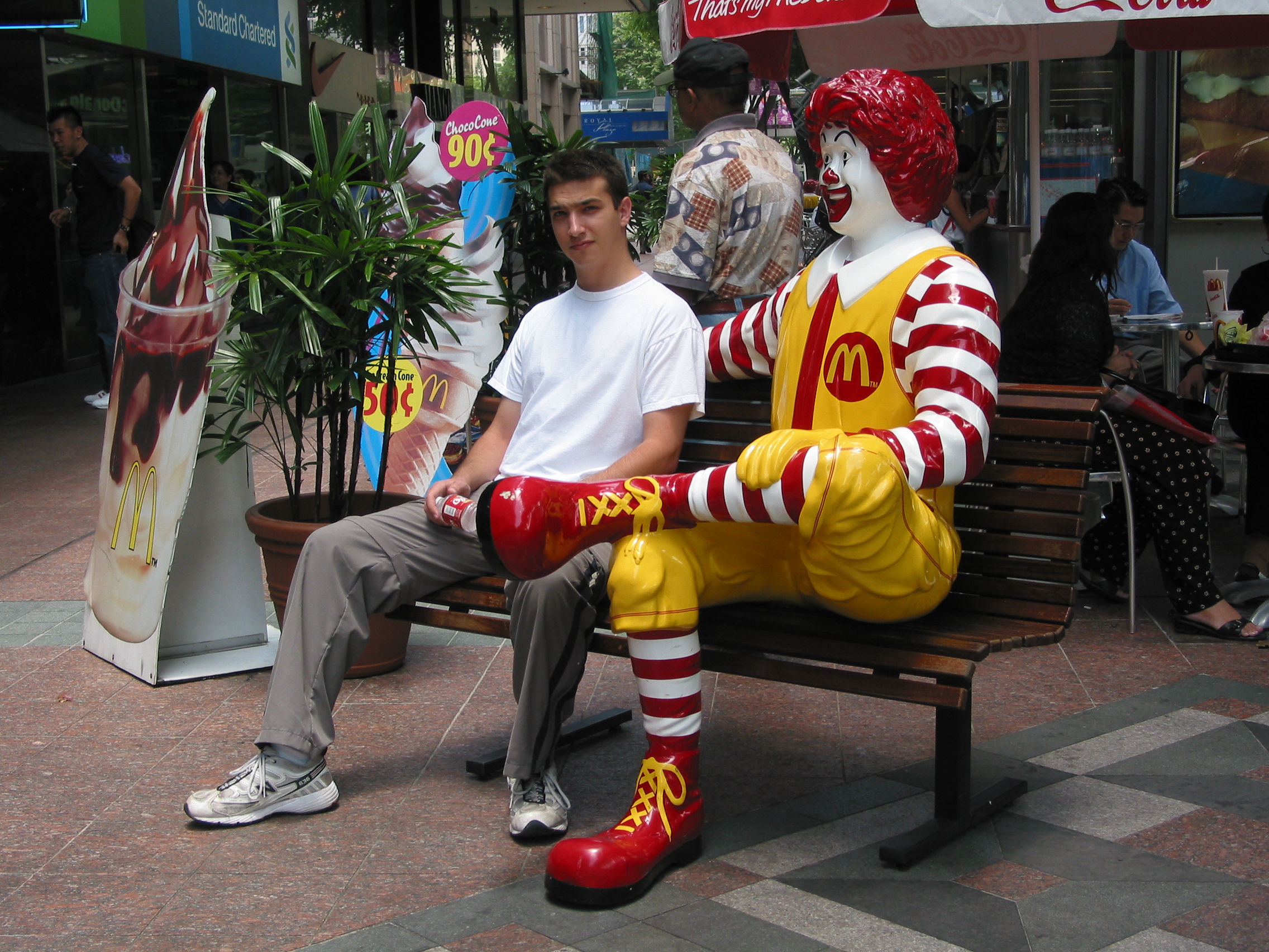 Jacob and Ronald McDonald