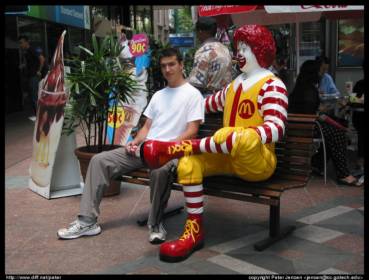 Jacob and Ronald McDonald