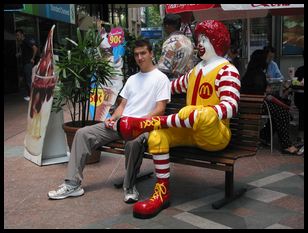 Jacob and Ronald McDonald