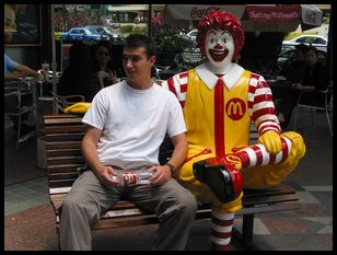 Jacob and Ronald McDonald