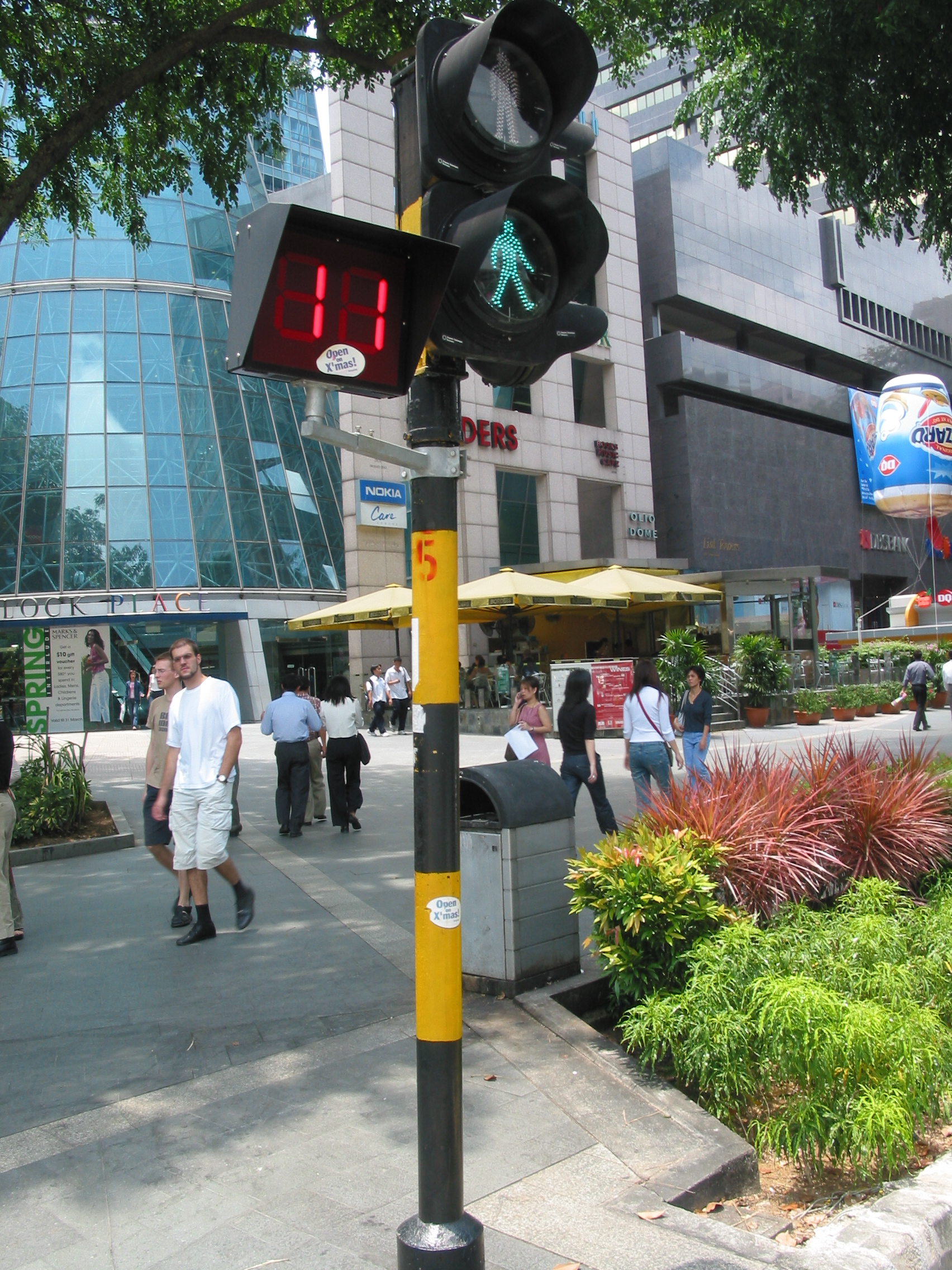 cross-walk time remaining
