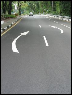 confusing road imagery