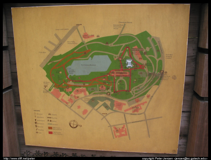 Fort Canning map