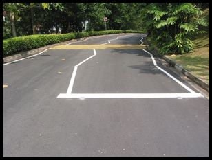 squiggly road lines