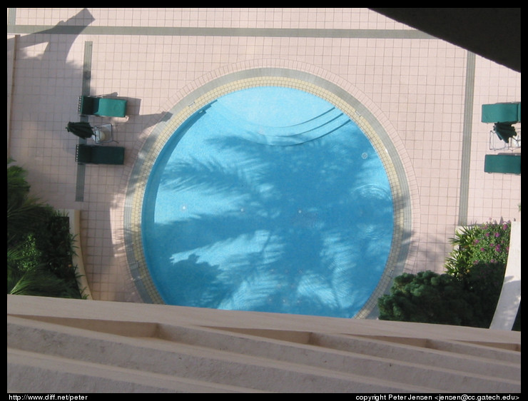 kiddie pool with neat shadow