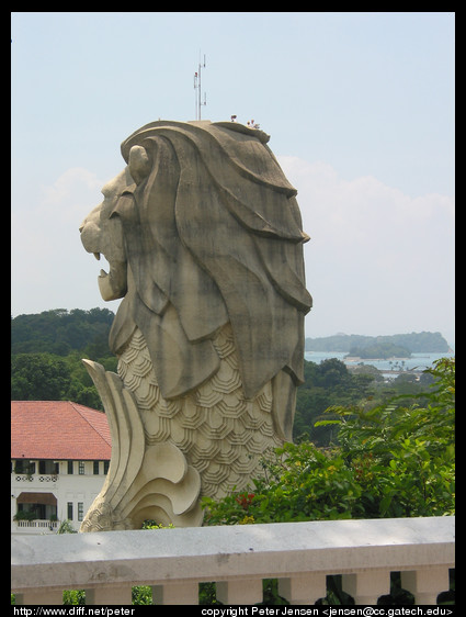 the Merlion (mermaid + lion, don't ask me)