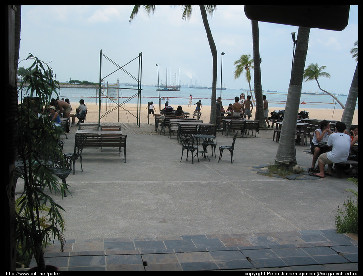 Simosa beach (pretty much the southernmost part of Singapore that's remotely natural)