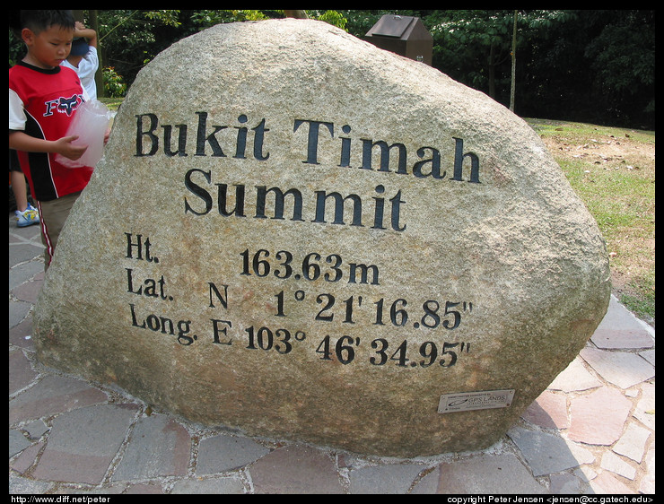 Bukit Timah summit